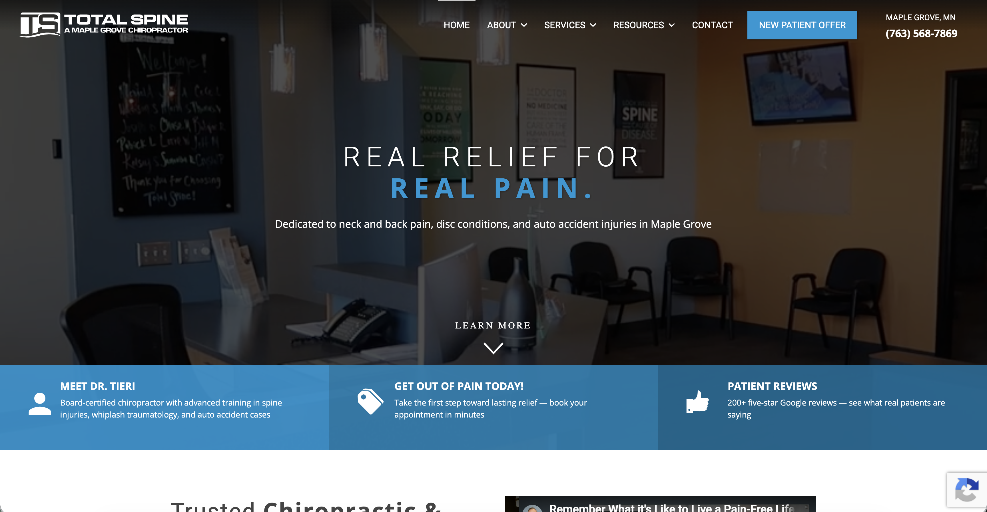 Website screenshot